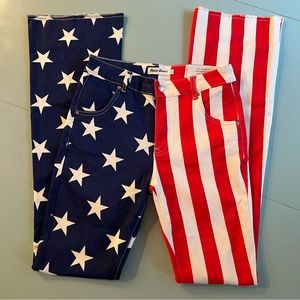 American Flag Bootcut Denim Jeans